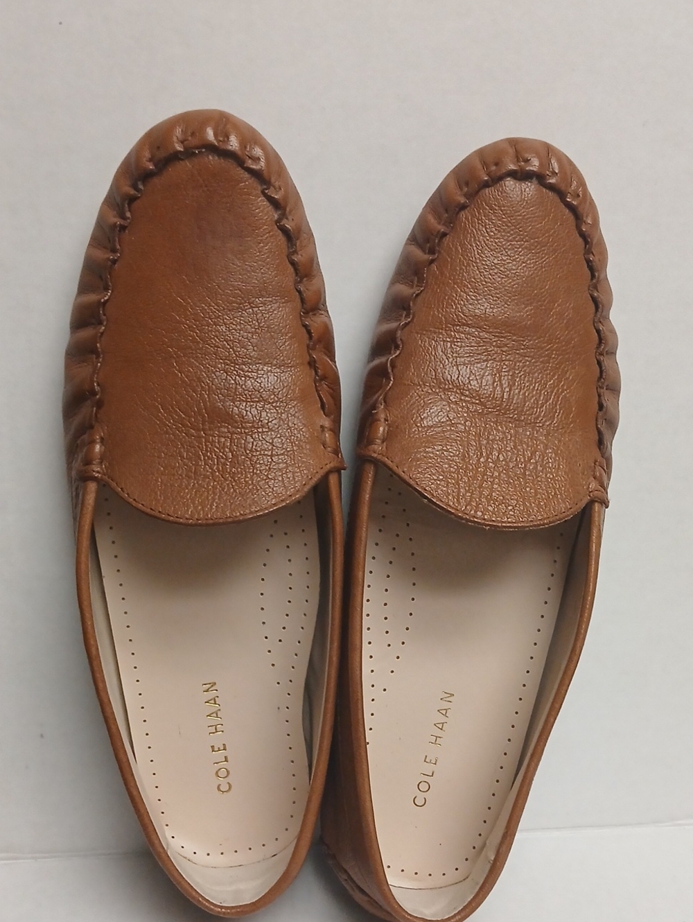 Cole Haan Women's Brown Leather Moccasin Loafers Size 8.5 B